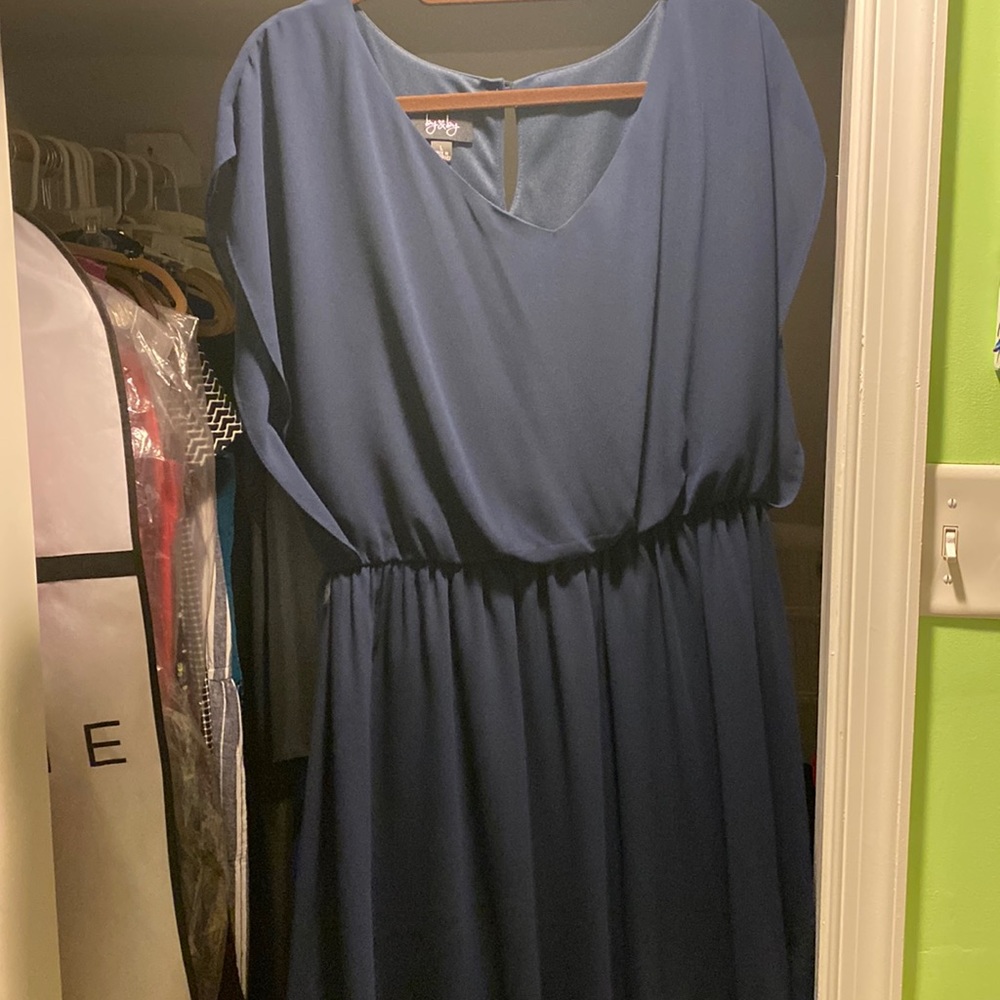 Navy blue short dress